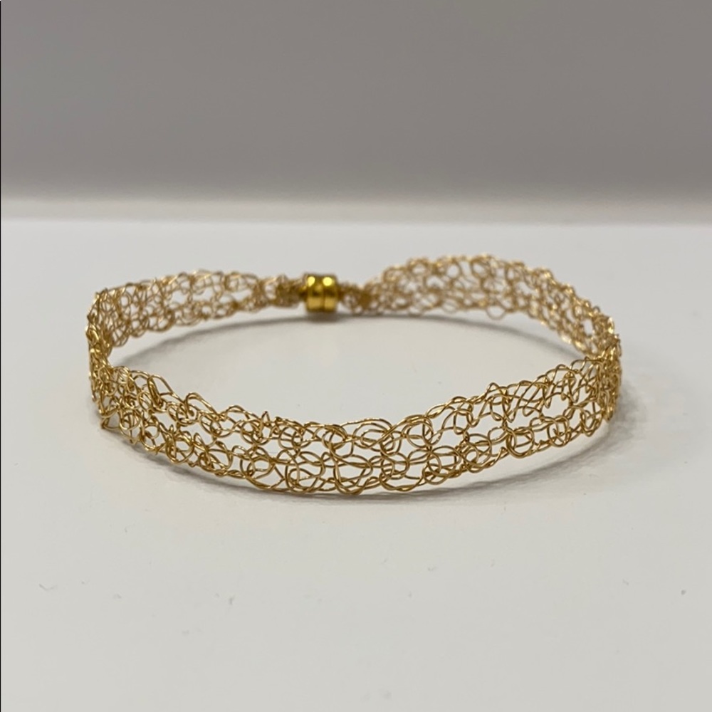 Gold Plated Woven Bracelet